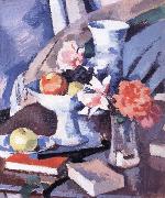 Samuel John Peploe Still Life Roses and Book France oil painting artist